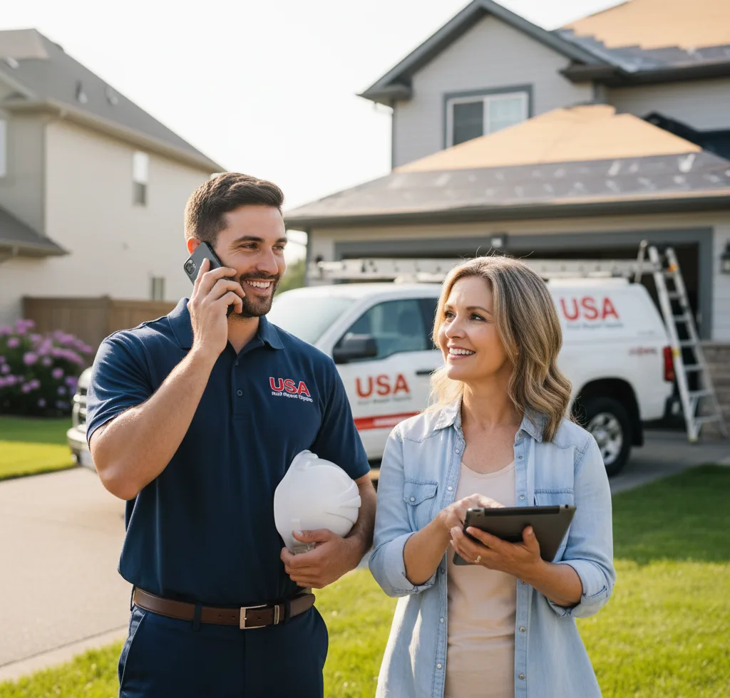 USA Roof Repair Experts customer support in Hamer